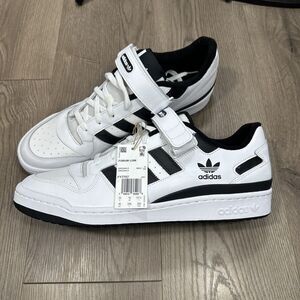 Adidas Originals Forum Low White Black Men's Sneakers Size 16 US